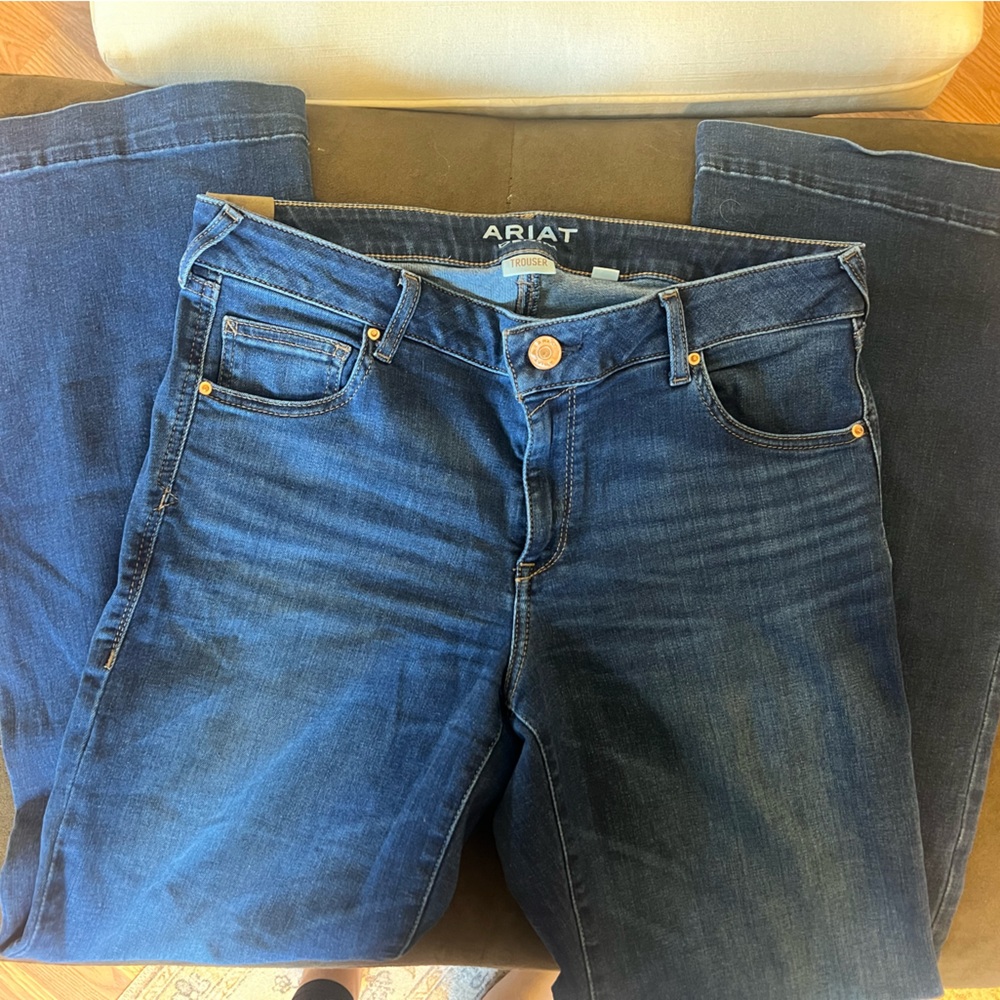 ARIAT womens Trouser Mid Rise Stretch Kelsea Wide Leg Jean